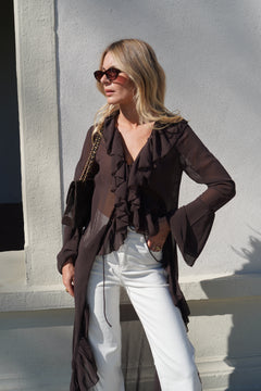 Chemisier Isodora marron