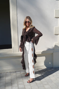 Chemisier Isodora marron