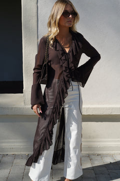 Chemisier Isodora marron