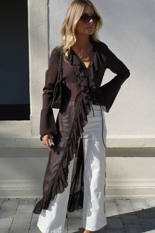 Chemisier Isodora marron