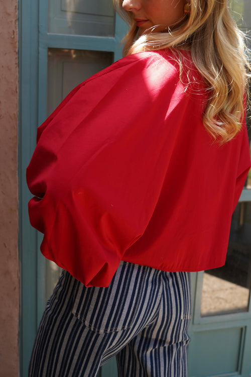 Blouse Mazarine rouge