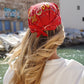 Bandana brodé rouge