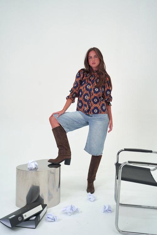 Blouse Zola Bleue