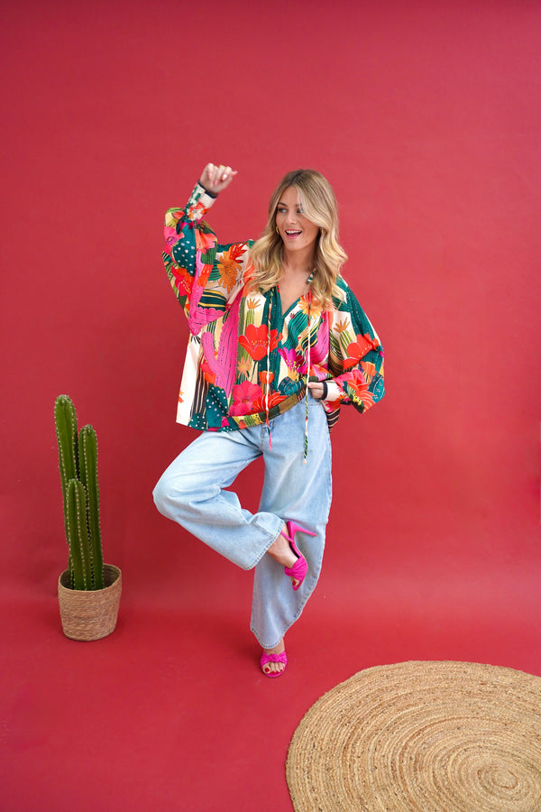 Blouse Tropicana Bloom