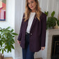 Cara Bordeaux Blazer