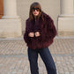 Manteau Diva Bordeaux