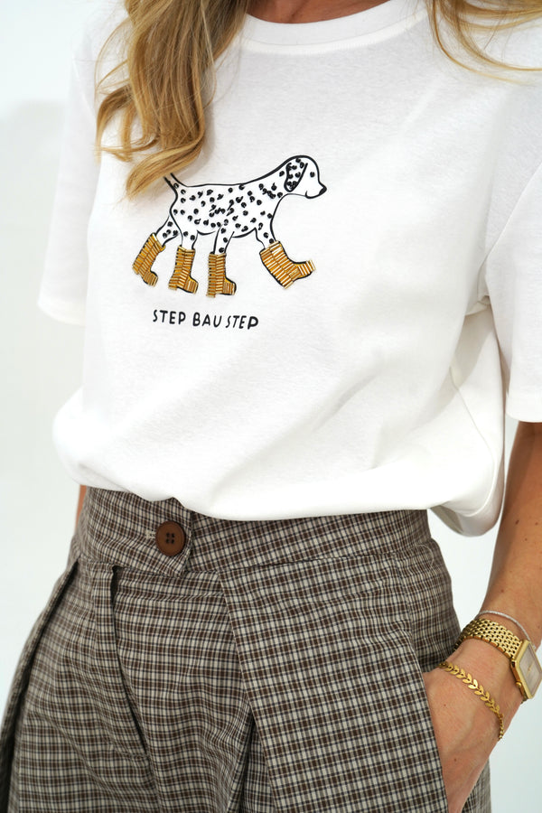 T-shirt Step Bau White