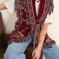 Gilet Janice Bordeaux