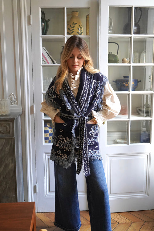 Janice Blue Vest