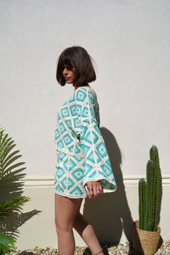 Short Light Blue