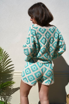 Short Light Blue
