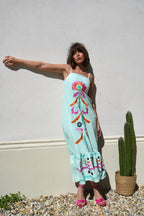 Andalucia blue dress