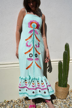 Andalucia blue dress