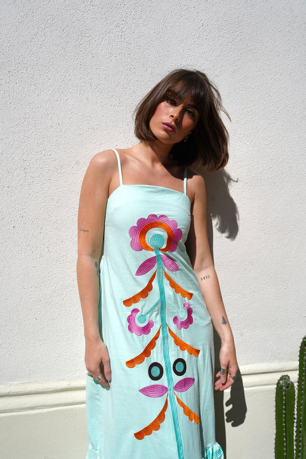 Andalucia blue dress