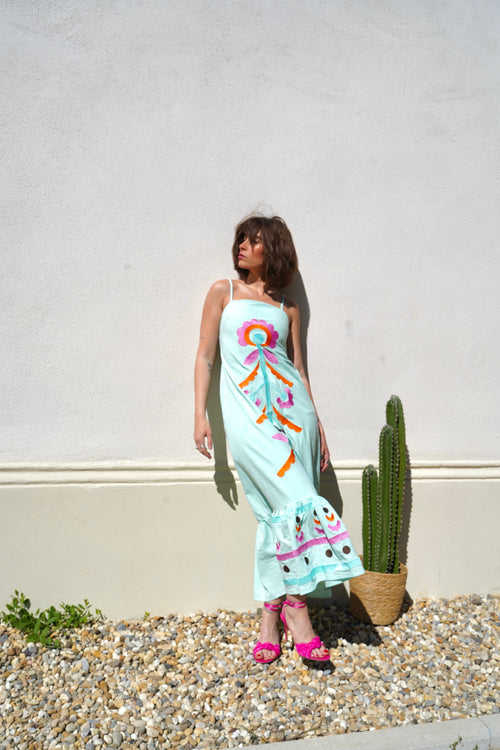 Andalucia blue dress