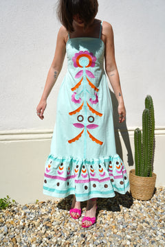 Andalucia blue dress