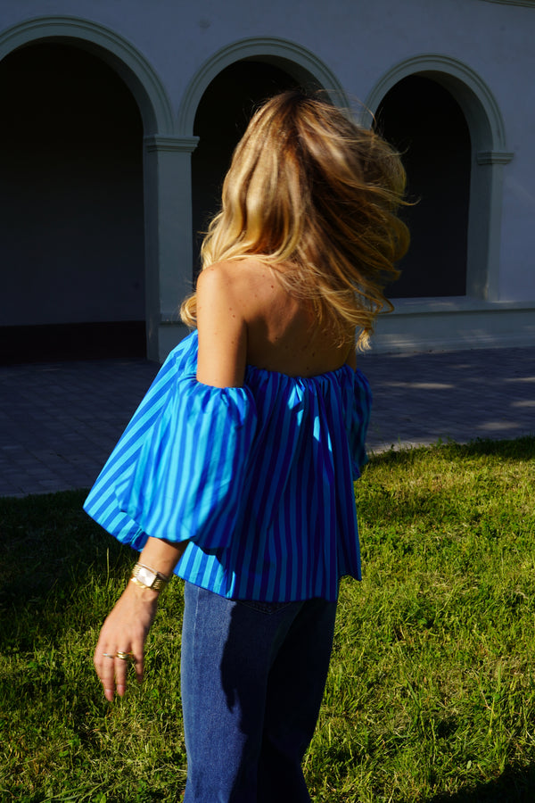 Blue Madrid top
