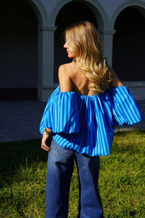 Blue Madrid top