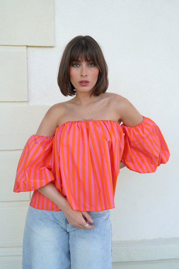 Orange Madrid top