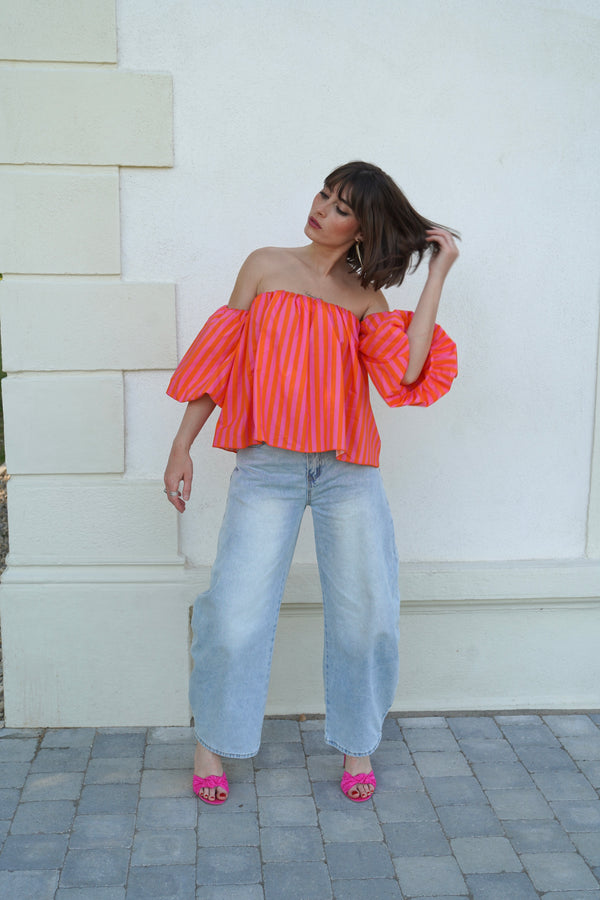 Orange Madrid top