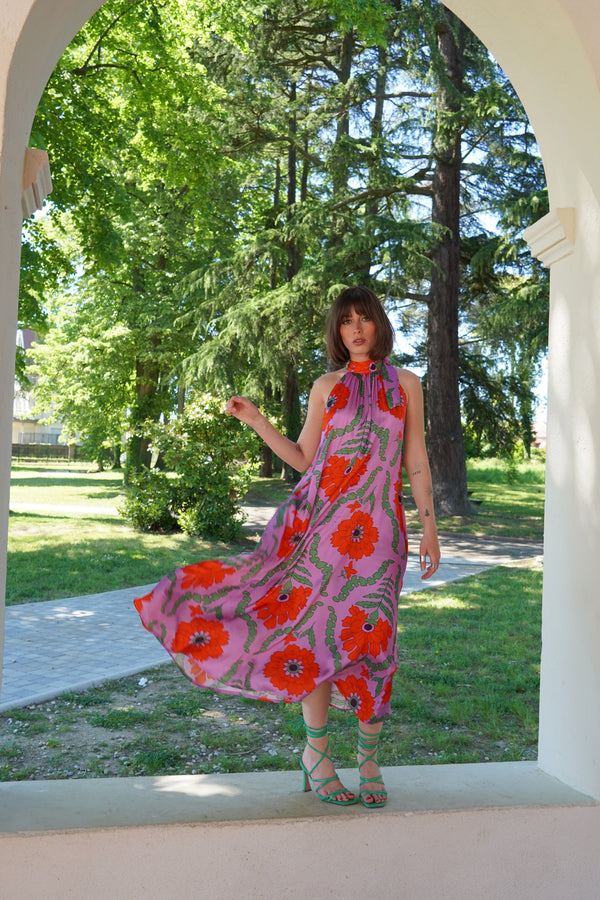 Robe Solange mauve