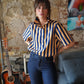 Haut Stripes bleu