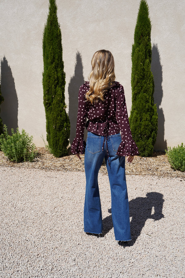 Blouse Mona bordeaux