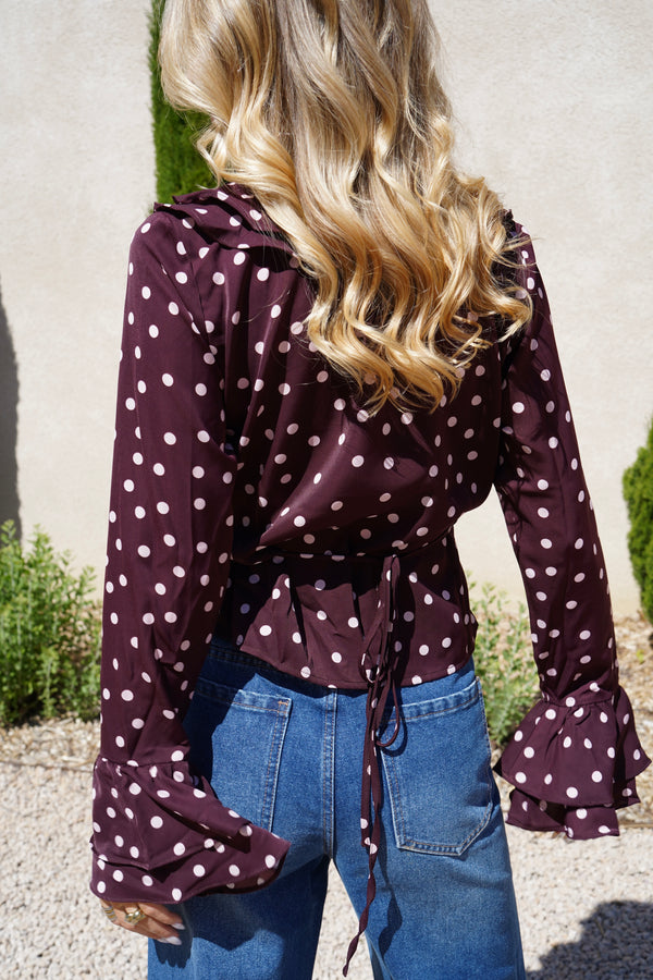 Blouse Mona bordeaux