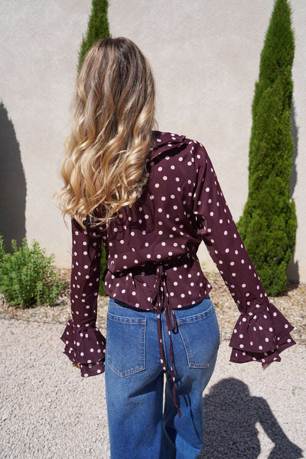 Blouse Mona bordeaux