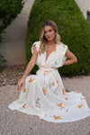 Robe Gold Bird blanche