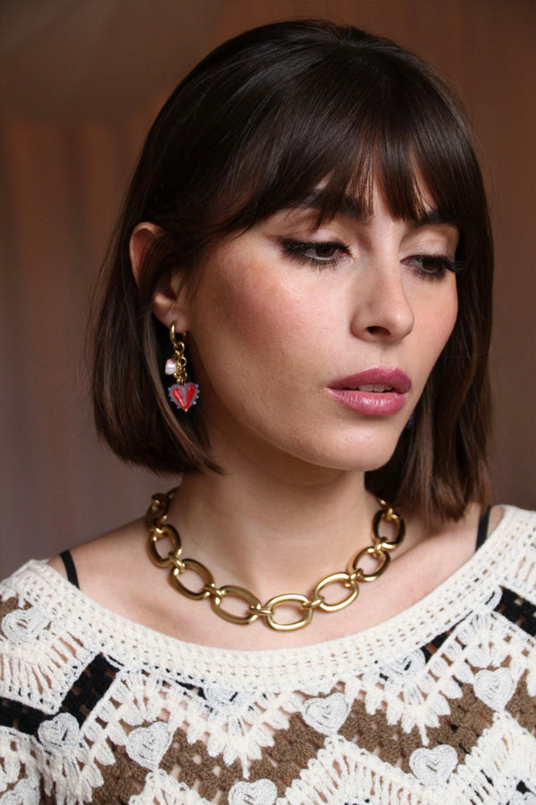 Boucles d'oreilles Fever roses