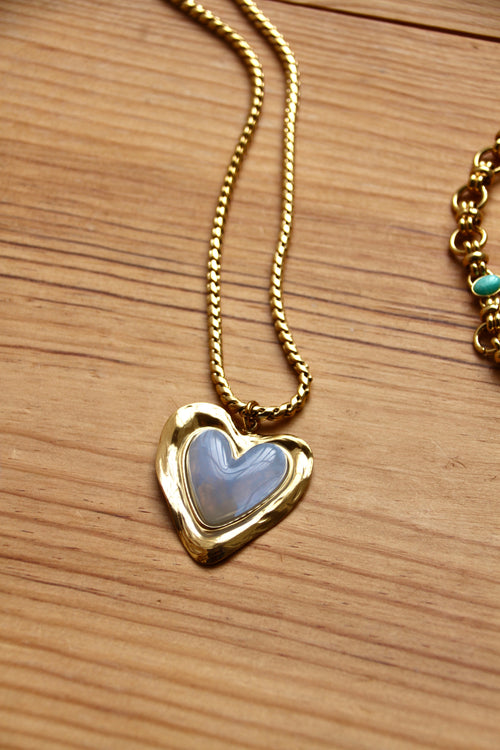 Sautoir Elisabeth bleu