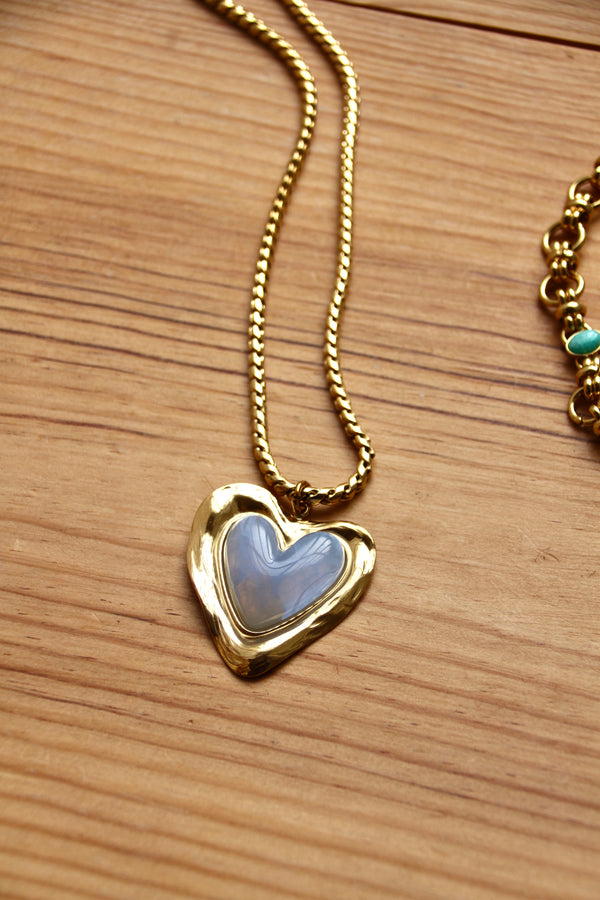 Sautoir Elisabeth bleu