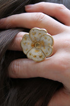 Bague Gardenia Blanche