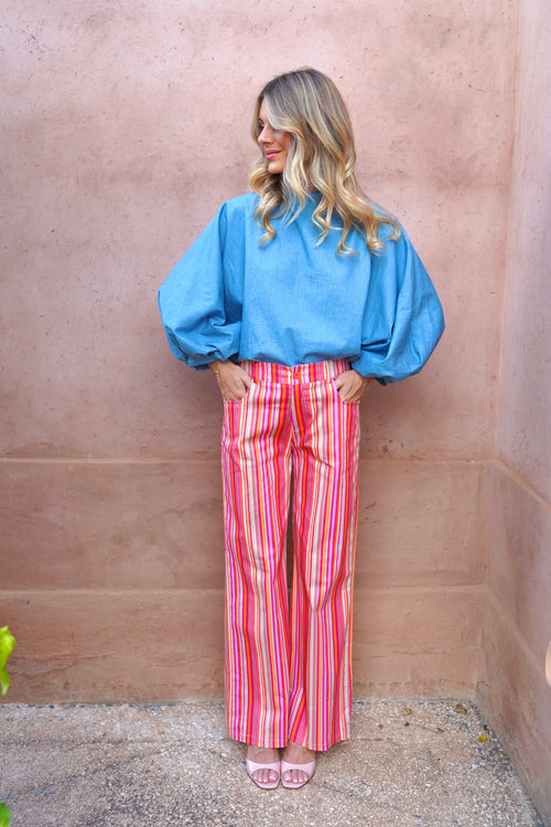 Pantalon Riad rouge