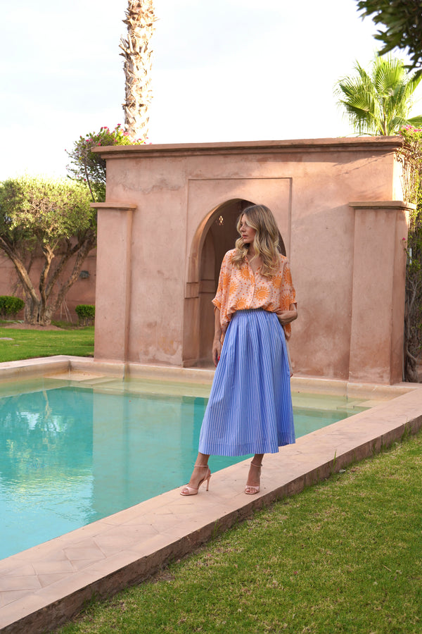 Jupe Asilah bleue