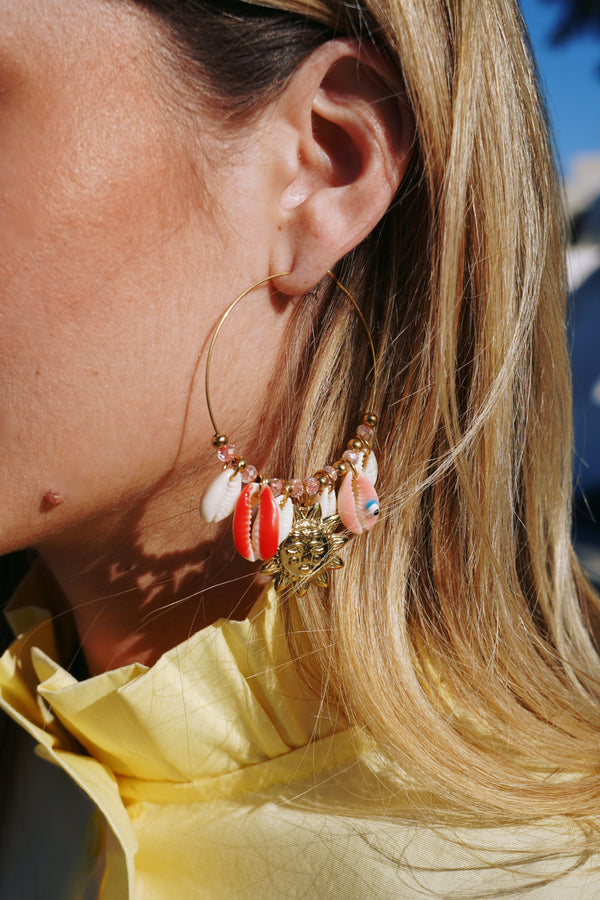 Boucles Psara rouges