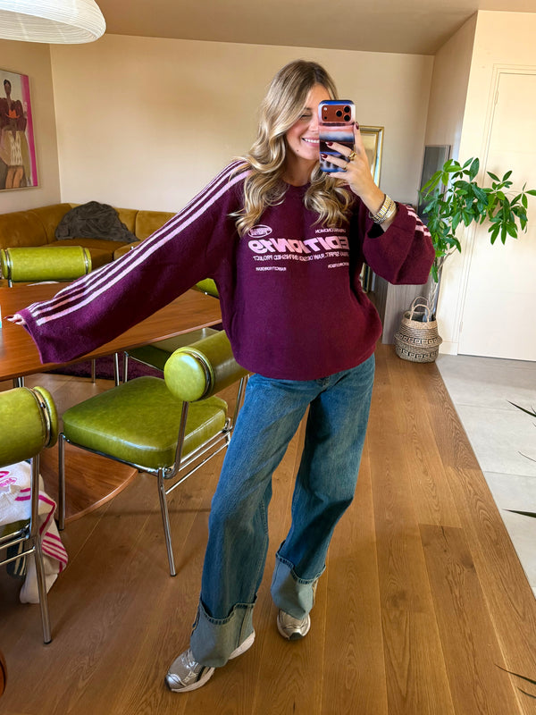 Pull Édition19 bordeaux