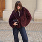 Manteau Diva Bordeaux