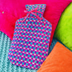 Hot water bottle with tiles